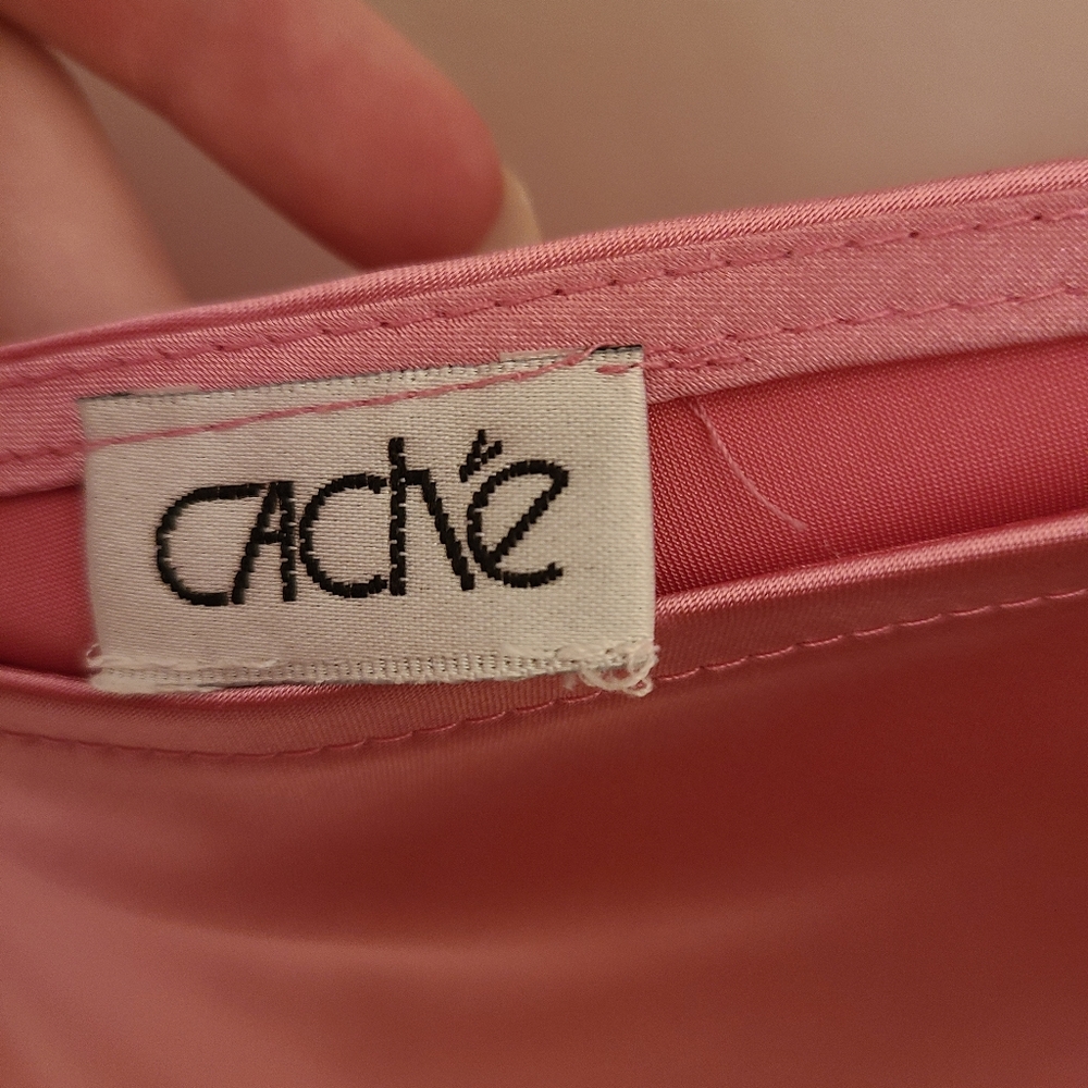 Pink Satin Skirt - Picture 4 of 7